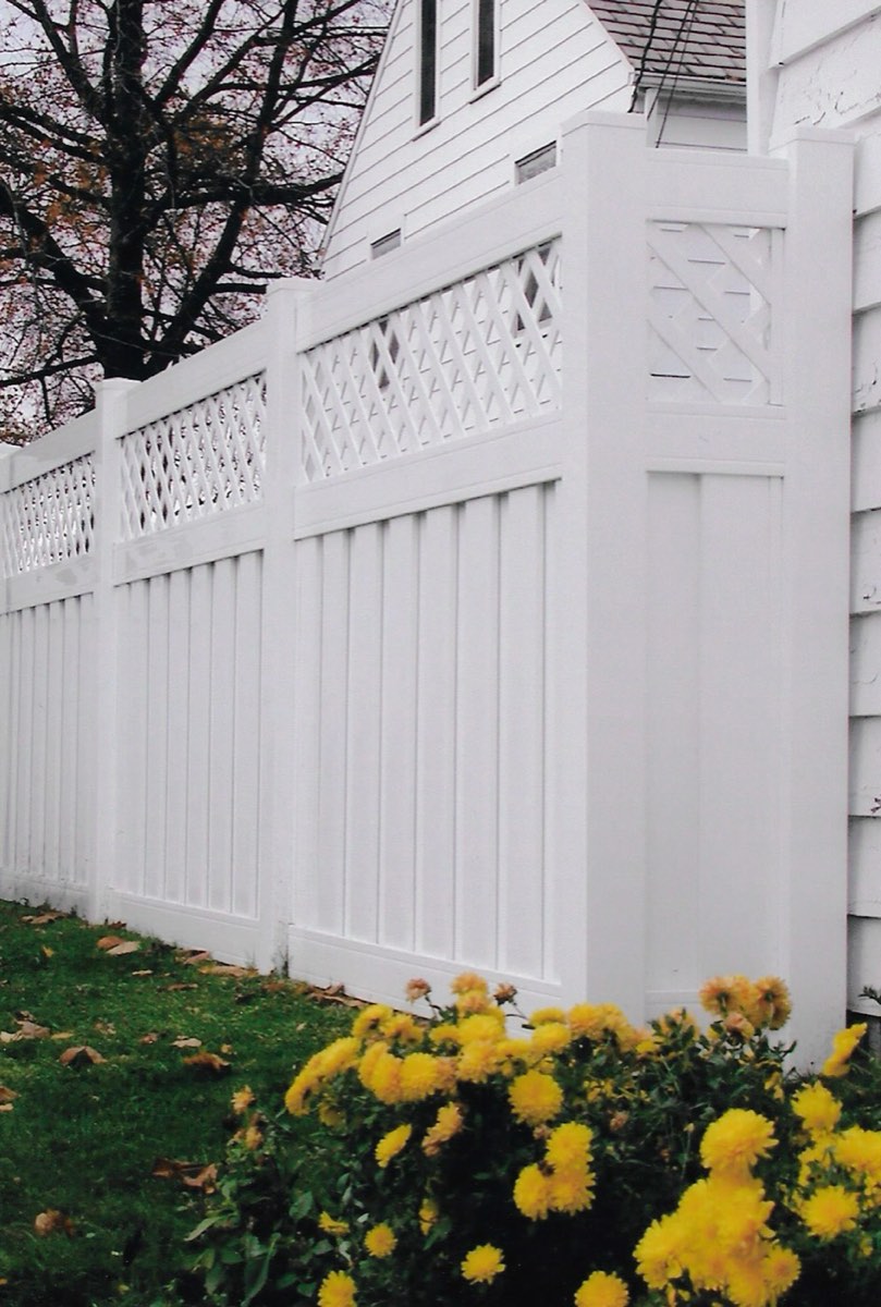 Vinyl fence